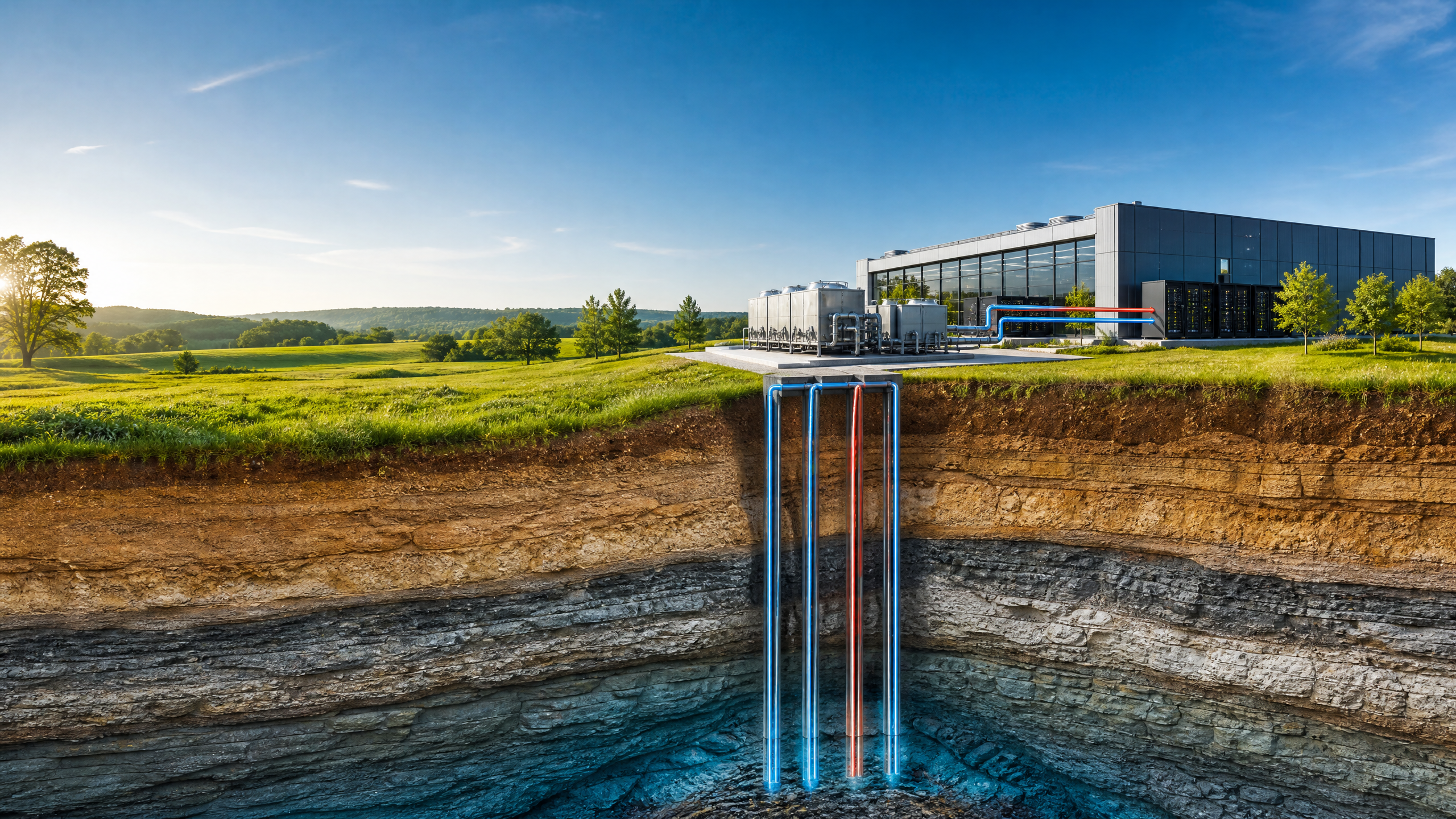 Geothermische Kühlung: Wie der Boden das Energieproblem von Rechenzentren löst